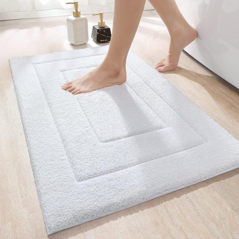 DEXI Badteppich rutschfeste,weicher Badezimmerteppich Wasserabsorbierend Badematte maschinenwaschbar