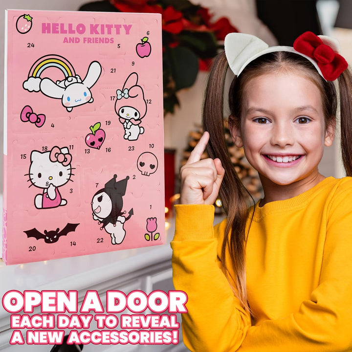 Get Trend Hello Kitty Sanrio Adventskalender 2025 Kinder Weihnachtskalender mit 24 Türchen &amp; Geschen