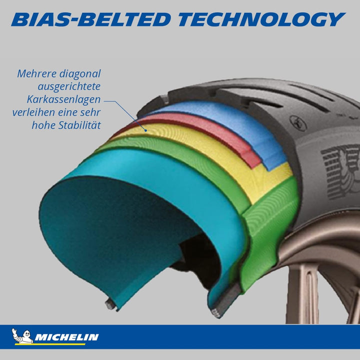 MICHELIN Road Classic Motorradreifen 130/90B17 68V Hinterrad, Hinterrad