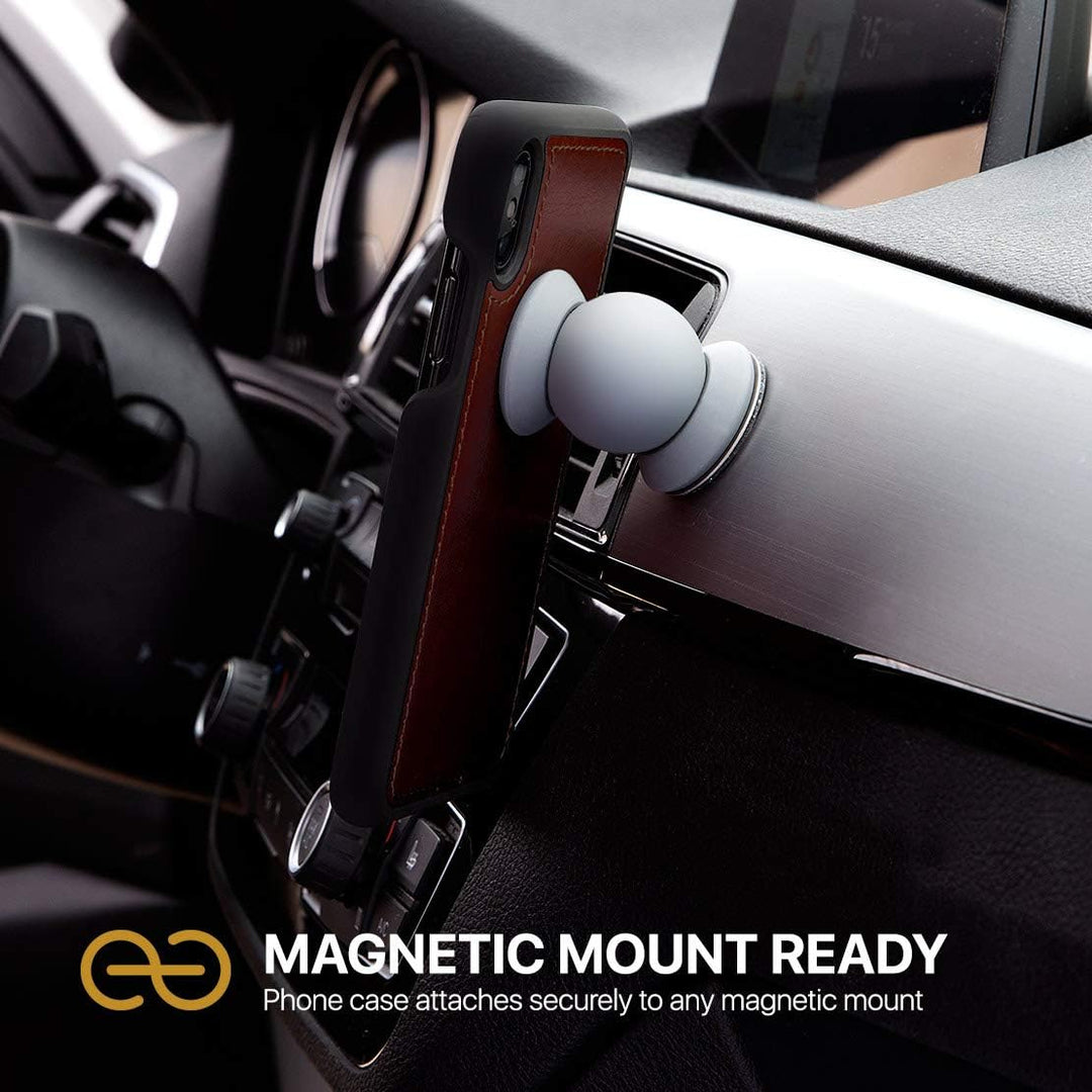 Dreem Fibonacci 2in1 Handyhülle Flipcase für iPhone XS Max | Magnetisches iPhone Case | TPU Etui Led