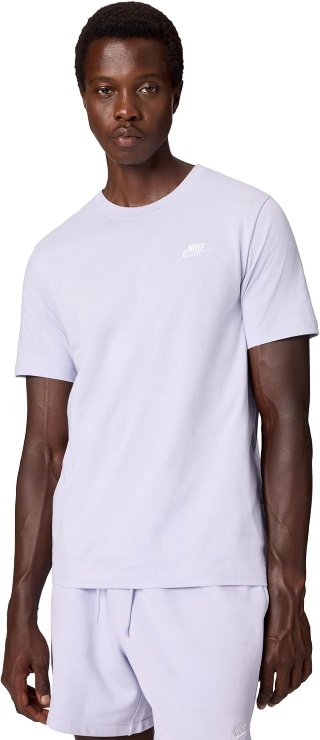 Nike Herren Sportswear Club T-Shirt S Ghost/White, S Ghost/White