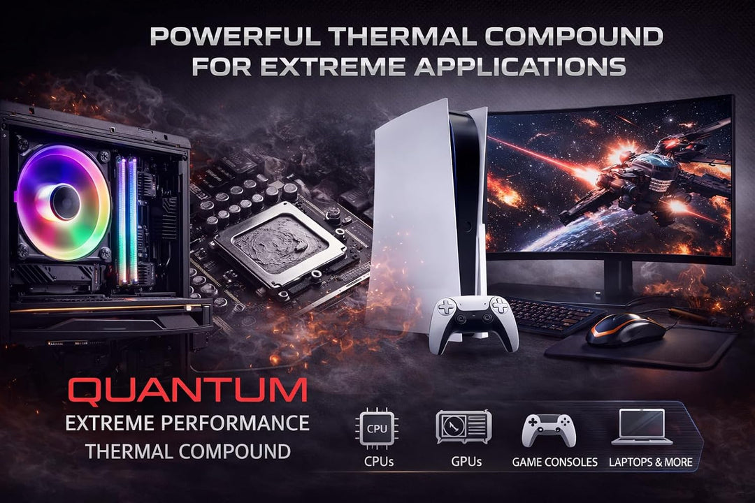 Quantum Wärmeleitpaste 4g | High Performance Thermal Paste für CPU GPU Laptop | für PS5 &amp; Overclocki