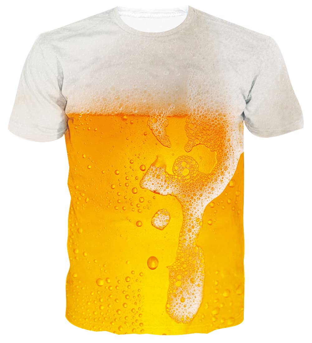 Loveternal Unisex T-Shirt 3D Druck Tee Shirt Sommer Beiläufige Grafik Kurzen Ärmeln Tops S-3XL S 1-0