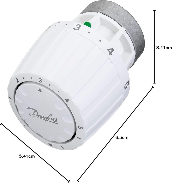 Danfoss 013G2960 - Thermostatische Köpfe RA/V 2960, 34 mm, Weiss, 013G2960