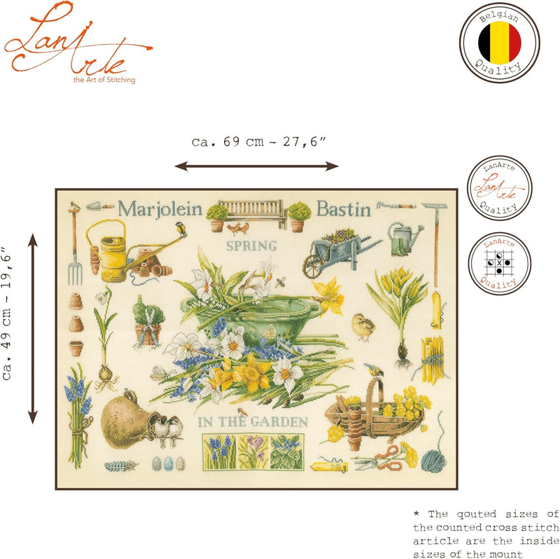 Lanarte PN-0007964 Kreuzstich Set, Baumwolle, Mehrfarbig, 69x49cm 69x49cm Mehrfarbig, 69x49cm Mehrfa