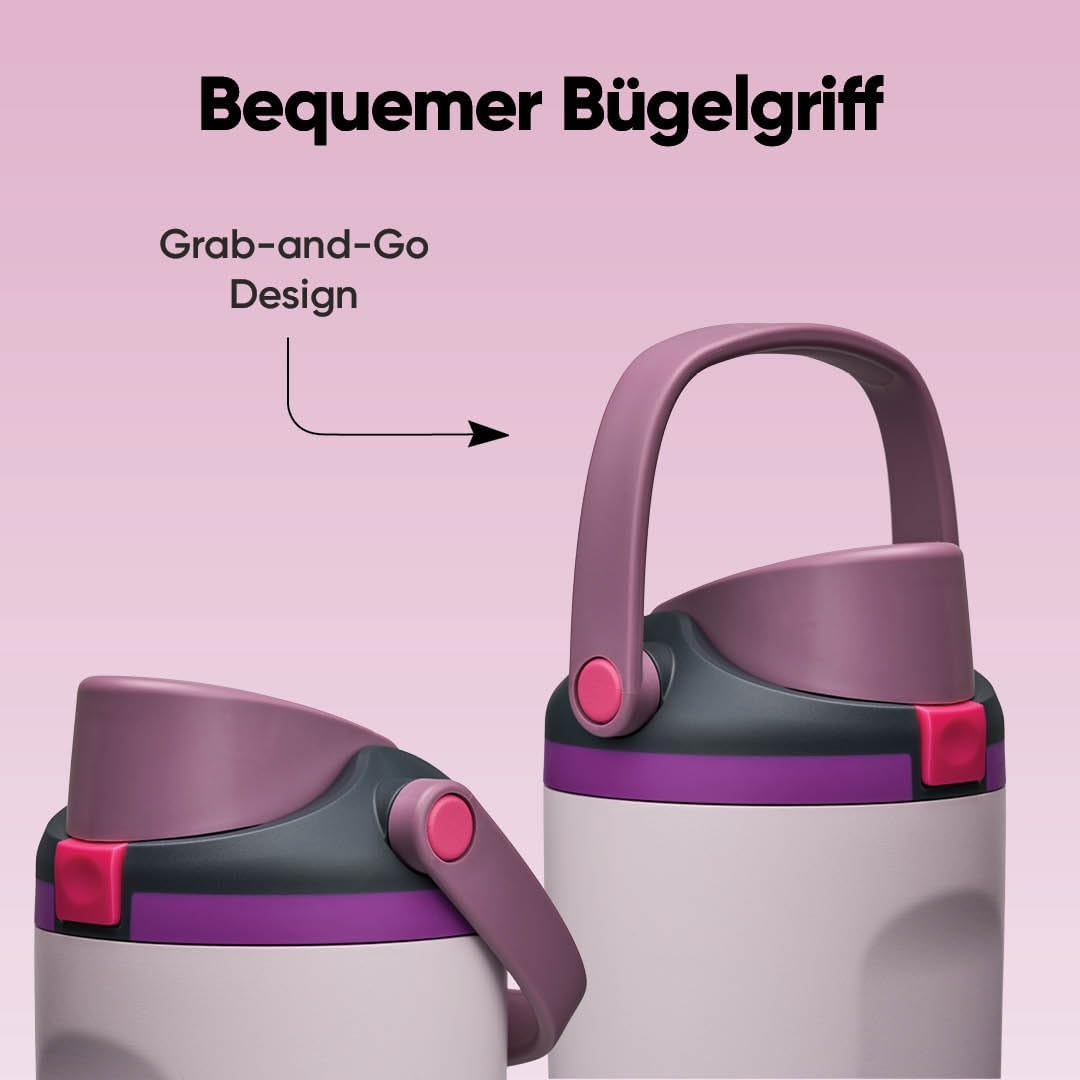 Owala FreeSip Sway Isolierte Edelstahl Trinkflasche mit Strohhalm und 2‑in‑1‑Trinköffnung, 890ml, in