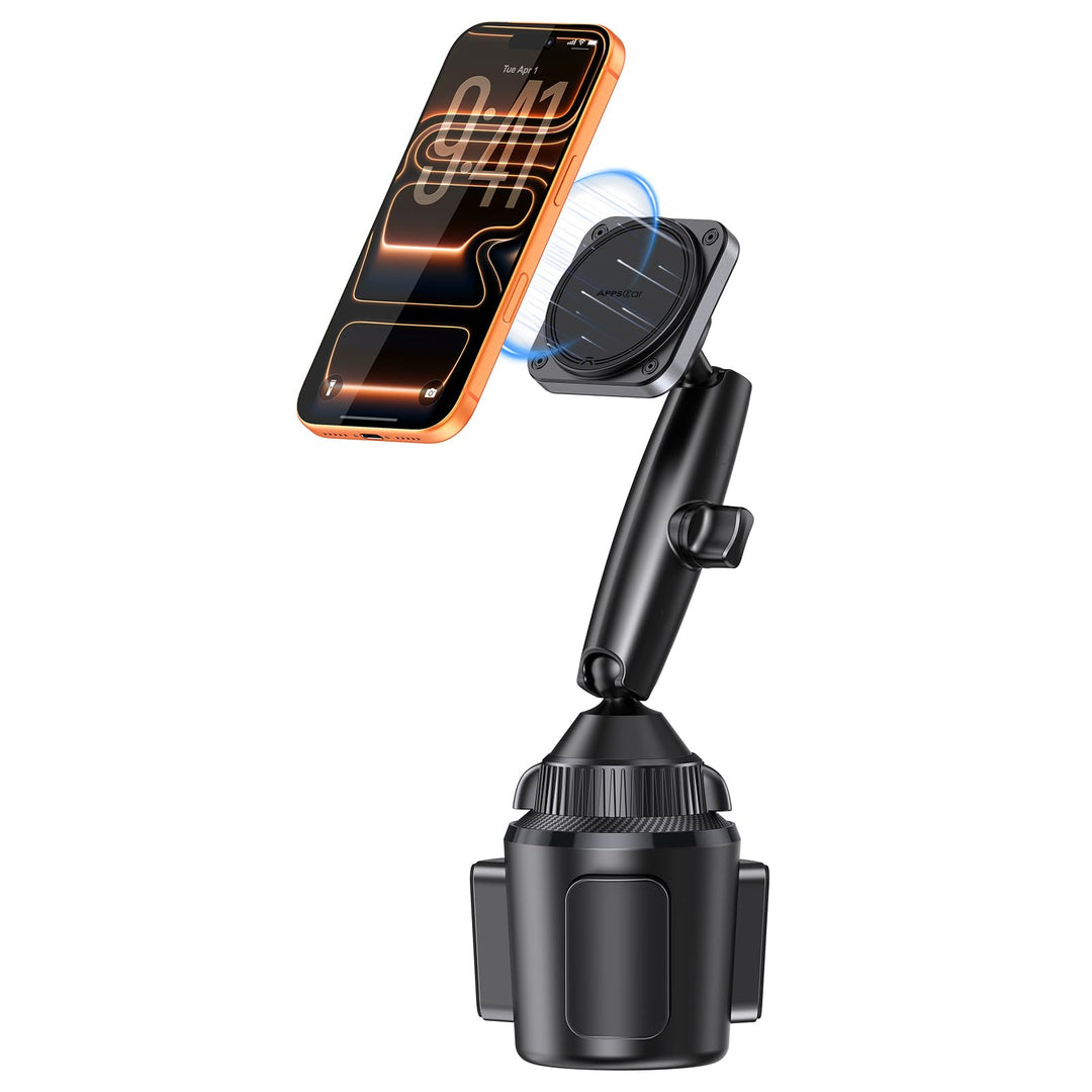 APPS2Car Mag-Safe Universal-Handyhalterung für iPhone, Samsung und alle 4-7-Zoll-Smartphones Flexibe