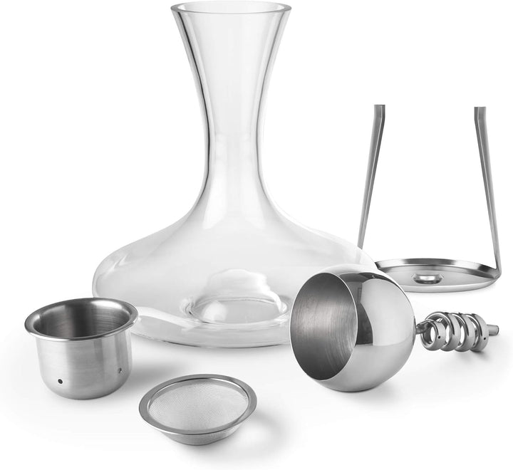 Final Touch Stainless Steel Edition TWISTER Red Wine Aerator &amp; DECANTER Weinbelüfter Weindekantier k