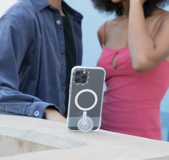 PopSockets: PopCase für MagSafe - Hülle für iPhone 13 Pro Max mit Abnehmbarem PopGrip Slide Sockel u