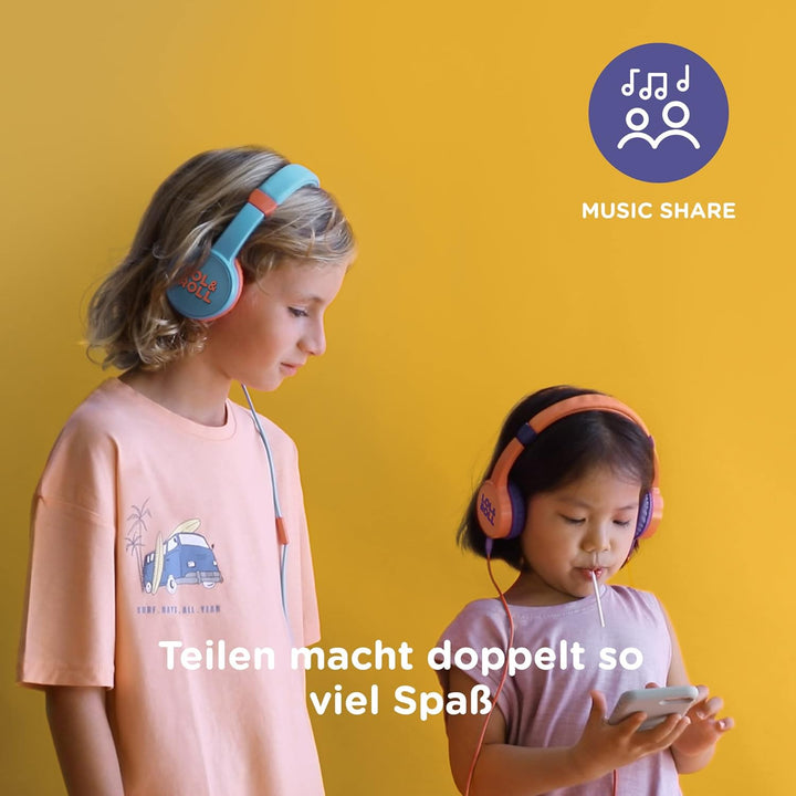 Energy Sistem LOL&amp;Roll Pop Kids Headphones (Music Share, abnehmbares Audiokabel, maximale Lautstärke