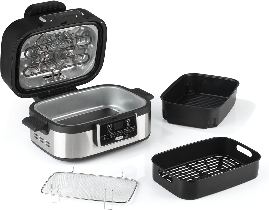MAXXMEE Multi-Grill mit Heissluft-Funktion 1500w | Ober-/Unterhitze Tischgrill Antihaftbeschichtung