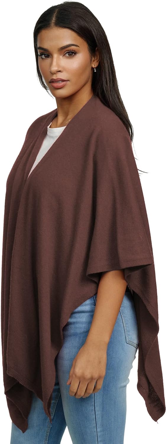Damen Poncho,Schal Pullover, Lange Strickjacke, Strickpullover, Mantel,XXL Umhängetuch,Tunika für So