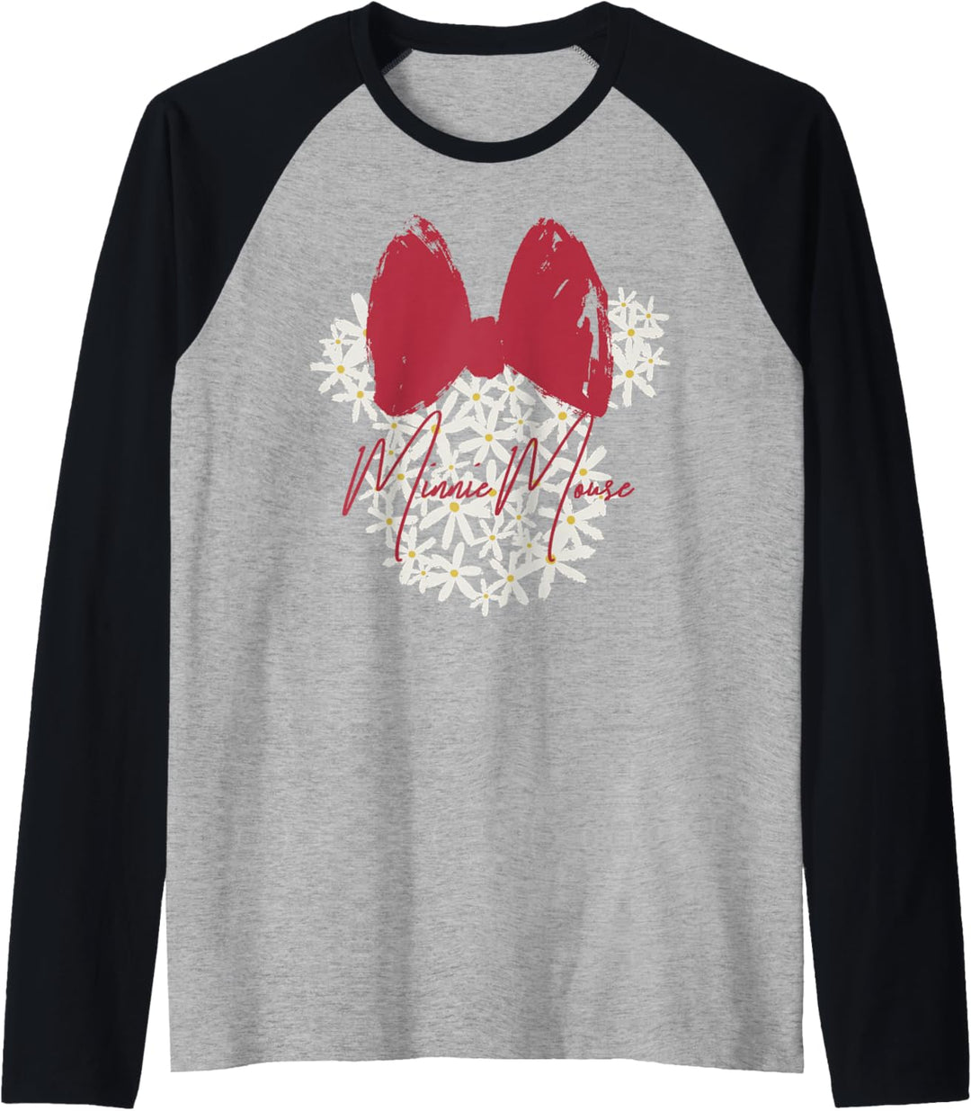 Disney Mickey And Friends Floral Minnie Ears Raglan
