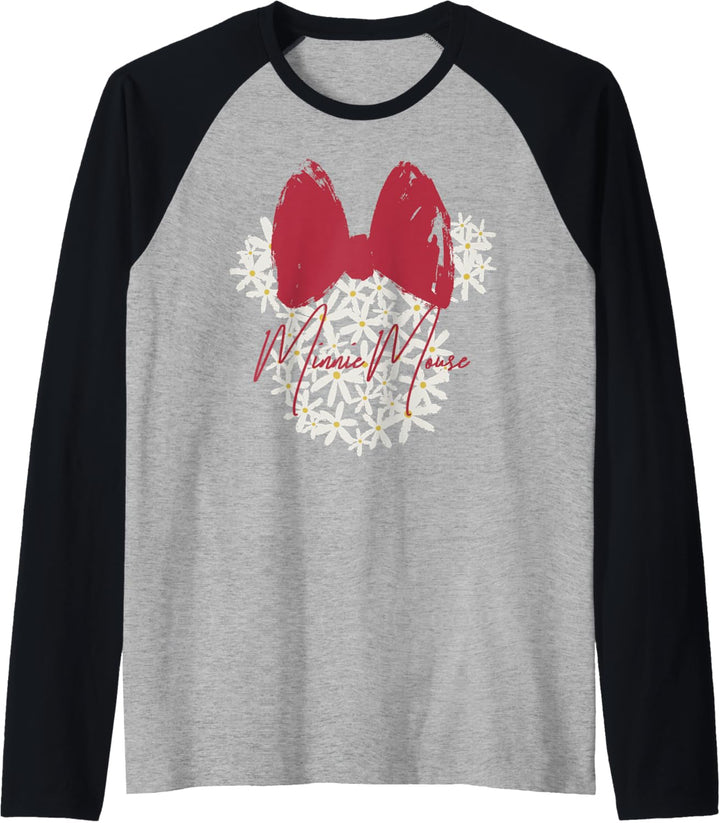 Disney Mickey And Friends Ostern Minnie Mouse Floral Raglan
