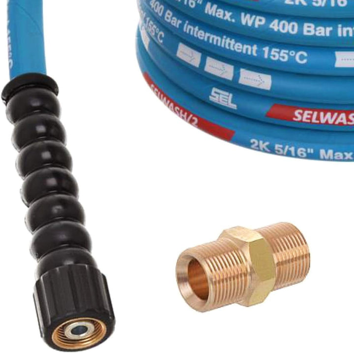 TECHKAR Hochdruckreiniger-Schlauchrohr – Kärcher Verlängerungsschlauch Ersatz – 400bar DN8 Profi M22