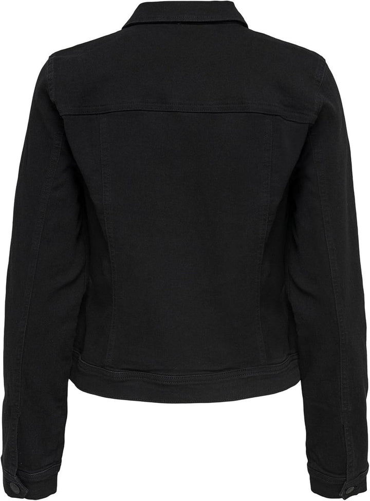 ONLY Damen Jeansjacke Tia Colored Übergangsjacke mit Knopfleiste XS Light Blue Denim, XS Light Blue