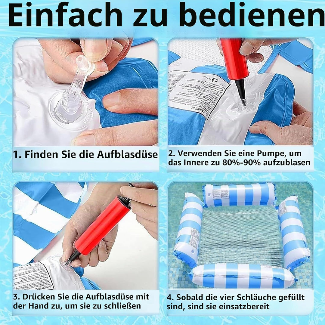 Luftmatratze Pool Aufblasbare Wasserhängematte Pool Aufblasbar Wasser Hängematte 4 In 1 Aufblasbare