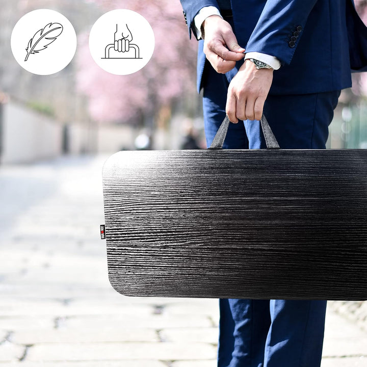 Duronic DML412 Laptopständer | Ergonomischer Laptop Tisch mit Kissen | Laptop Halterung mit Schaumst