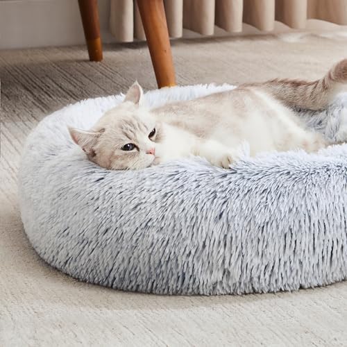 Western Home Hundebett rund Katzenbett Hundekissen Flauschig Katzenkissen Weich katzenkorb Donut Plü