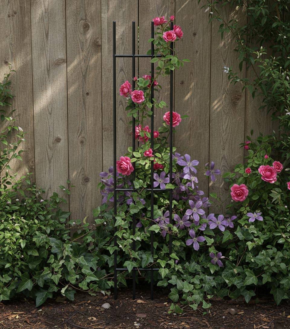 Kapaga - Rankgitter 150 cm - Rankhilfe Garten - Staudenhalter - Blumenhalter - Rankengewächs Pflanze