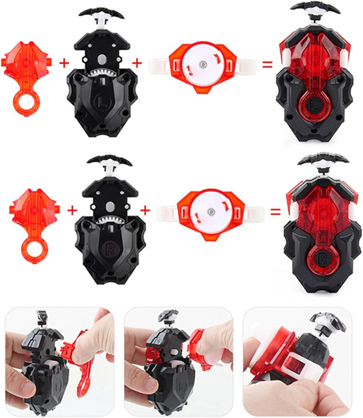 Gyros Kreisel Set, 4D Kampfkreisel Modell Speed Kreisel Mit Für Weihnachten, Geburtstag - 8 X Tops +