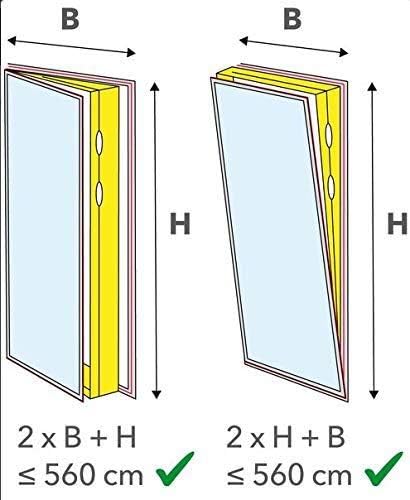 SHE03AIRSTPVT Fensterabdichtung für mobile Klimageräte und Ablufttrockner, Hot Air Stop mit Reissver