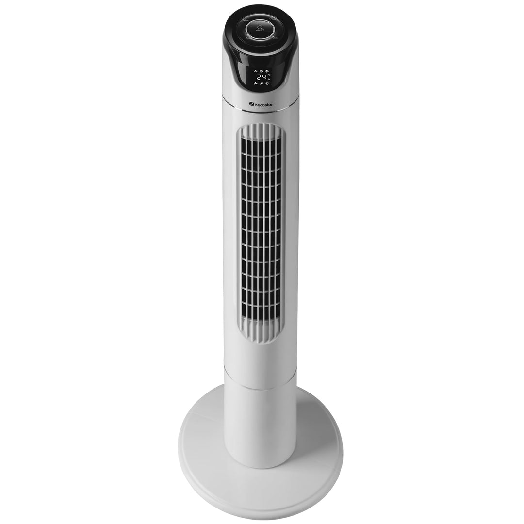 tectake® Ventilator gross mit Fernbedienung, Ventilator oszillierend mit 3 Geschwindigkeitsstufen, T