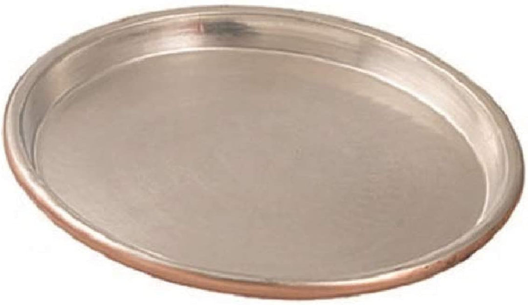 Vigor Blinky 94080-36 flache runde Pfanne aus verzinntem Kupfer, Randhöhe 3 cm, Durchmesser 36 cm