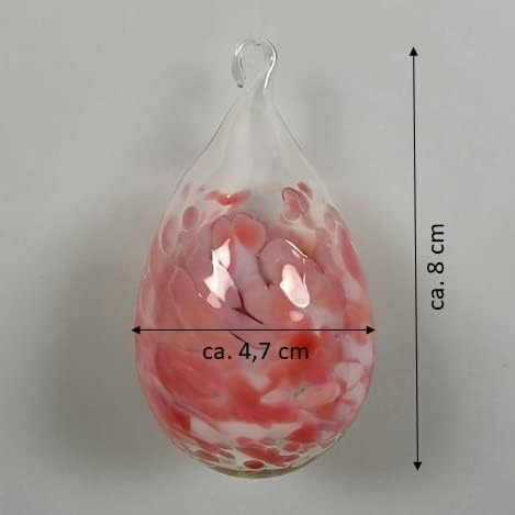 Lauschaer Glas Ostereier aus Glas mit Granulat Verschiedene Grössen und Sets mundgeblasen handgeform