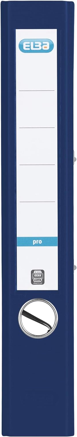 Elba Ordner A4, Smart Pro, 5 cm schmal, Kunststoff aussen, dunkelblau, 10 Stück, dunkelblau