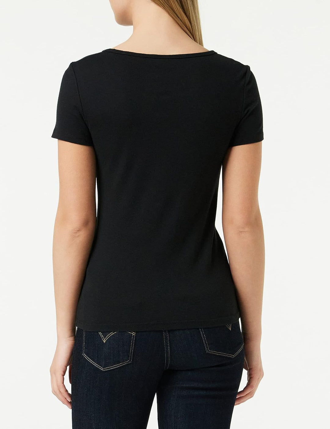 Levi's Damen 2-Pack Tee T-Shirt XS White +/Mineral Black, XS White +/Mineral Black