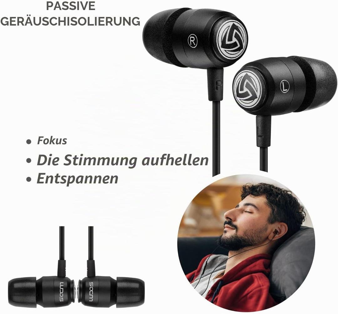 LUDOS Clamor 2 Pro USB C Kopfhörer, 5 Jahre Garantie für iPhone 16 15 Pro Max Plus Samsung Galaxy S2