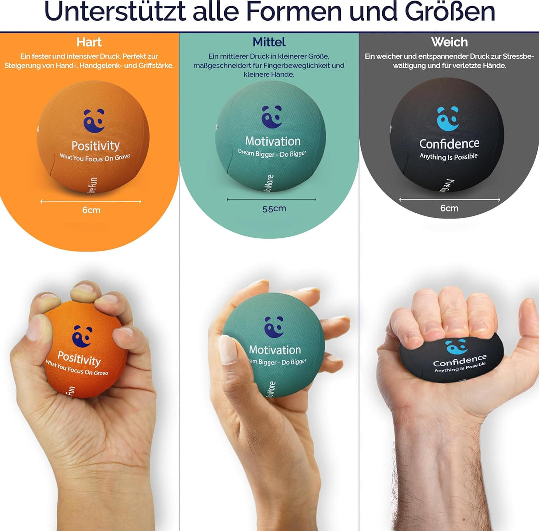 MindPanda Geist & Körper Gel-Stressball für Erwachsene – Handtherapie Anti Stress Bälle Quetschbälle