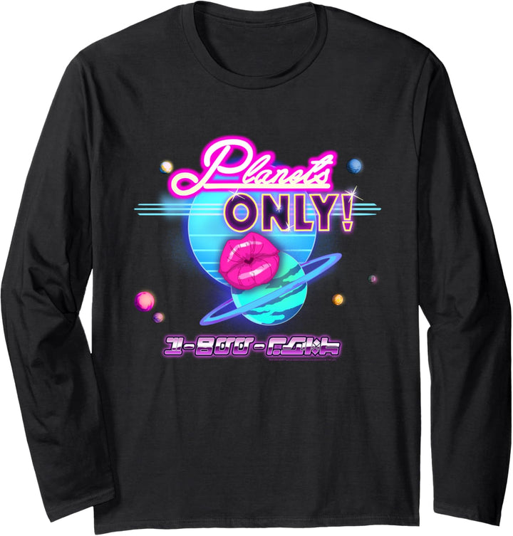 Rick and Morty Planets Only Langarmshirt