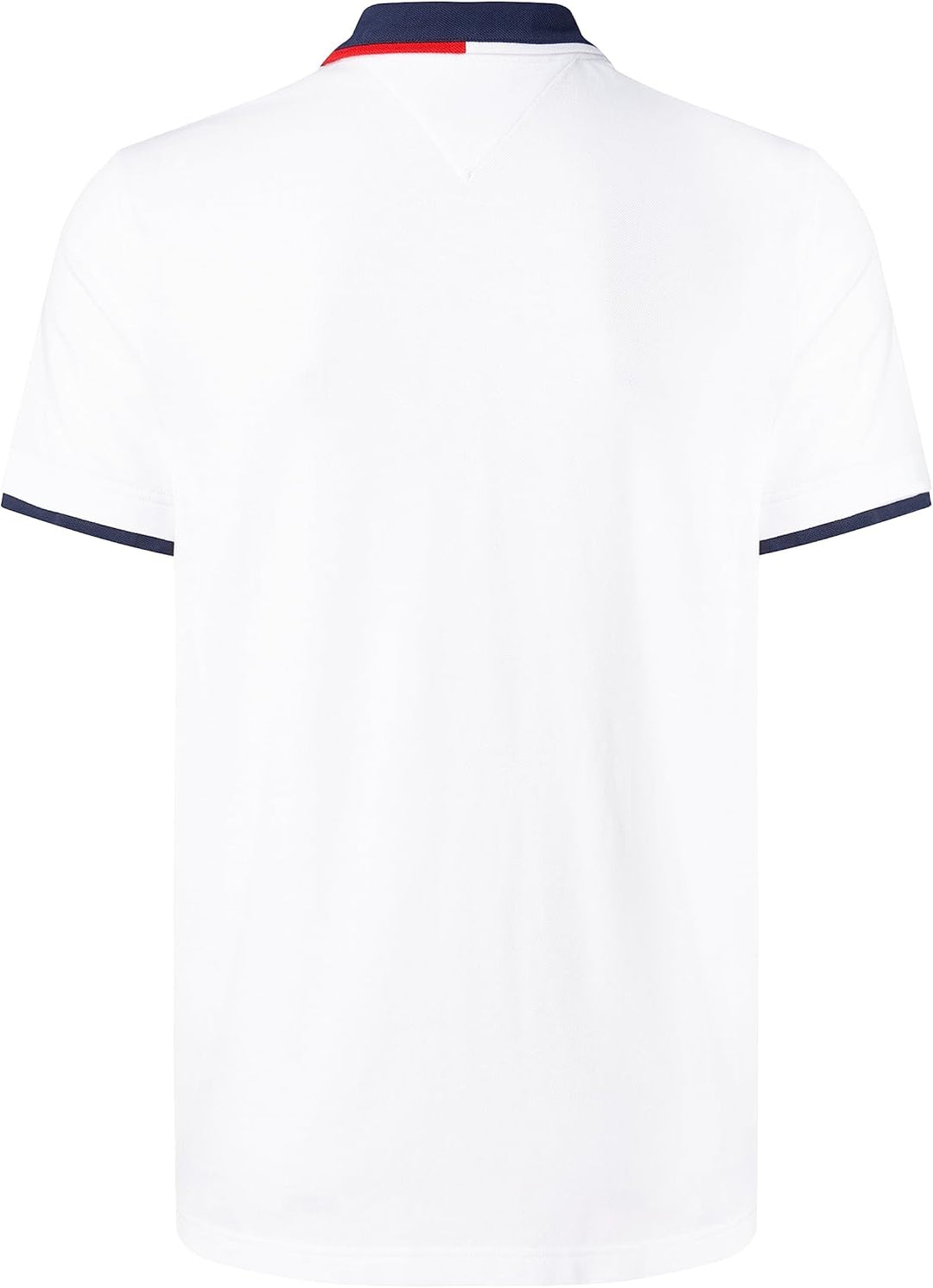 Tommy Jeans Herren TJM Reg Flag Neck Polo Kurzarm Poloshirts XL Weiss, XL Weiss