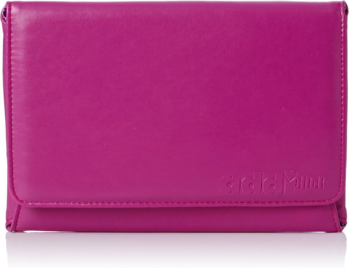 Addi Lace Long Etui, Metall, Purple/Pink/Silver, 25 x 17 x 3.5 cm