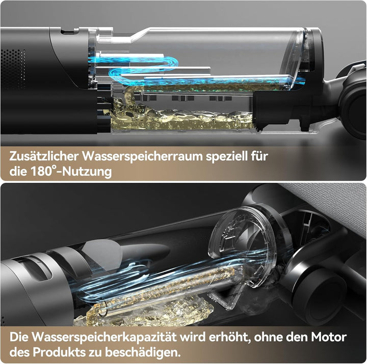 JONR 17000 Pa ED 12 Pro Max Nass Trockensauger (ED 12 Upgrade-Version), LCD-Display, 180°-Flachdesig