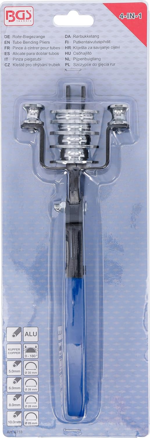 BGS 8718 | Rohr-Biegezange | "4-IN-1" | | Rohrbiegegerät | für Aluminium-, Kupfer und