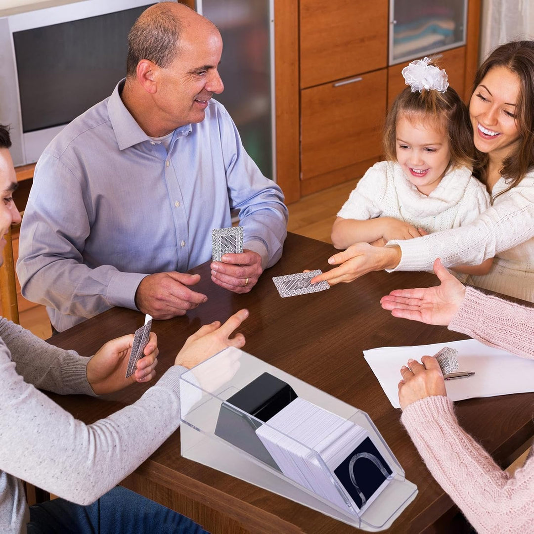 Generisch Kartenspender, Kartenschuh,4/6-Deck Poker Dealer - Wiederverwendbare Brettspiel-Unterhaltu