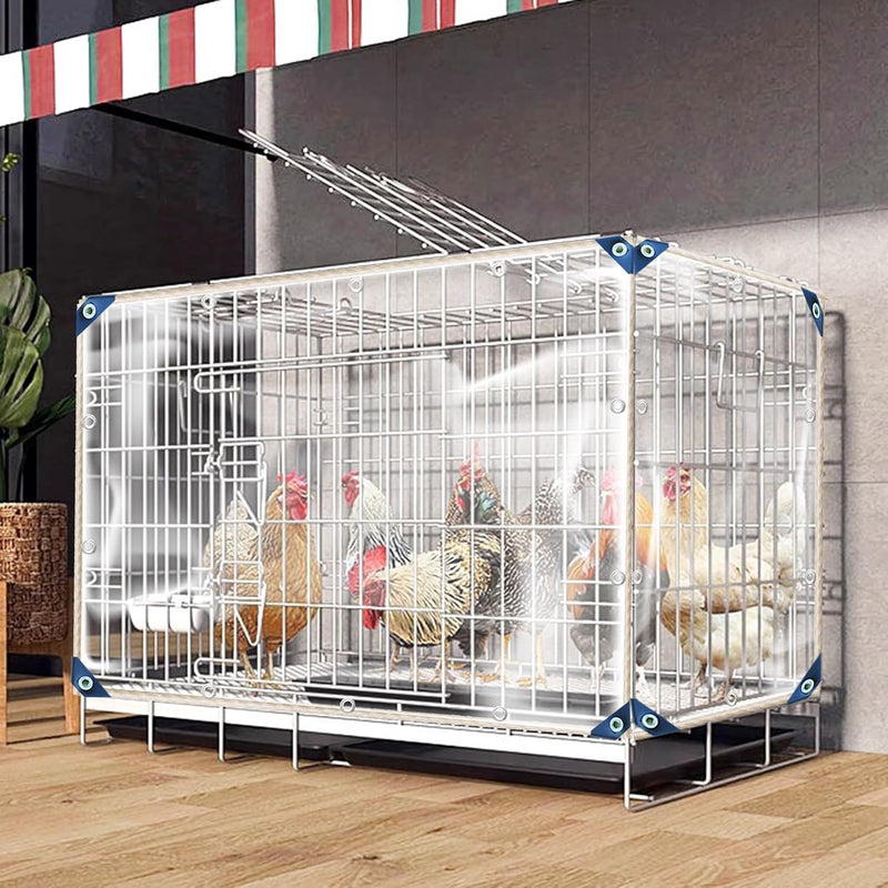 HIYOUGO Wasserdicht Plane Transparent Mit ösen, 1.8x2m Regenschutz Abdeckplane, Klar Abdeckung für P