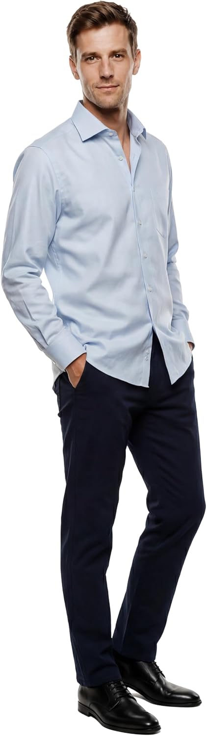 MARVELiS-Hemd MODERN-FIT (Slim-Fit) 4704-69-11 h.blau Extra langer Arm 39 hell-blau, 39 hell-blau