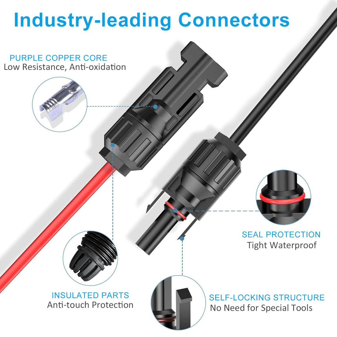 KFD XT60 Stecker Verlängerungskabel Extension Solarkabel für Ecoflow Delta 2 Pro Max River Adapter P
