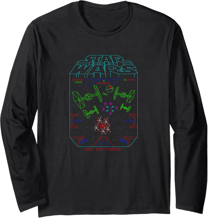 Star Wars Space Fight Vintage Arcade Langarmshirt