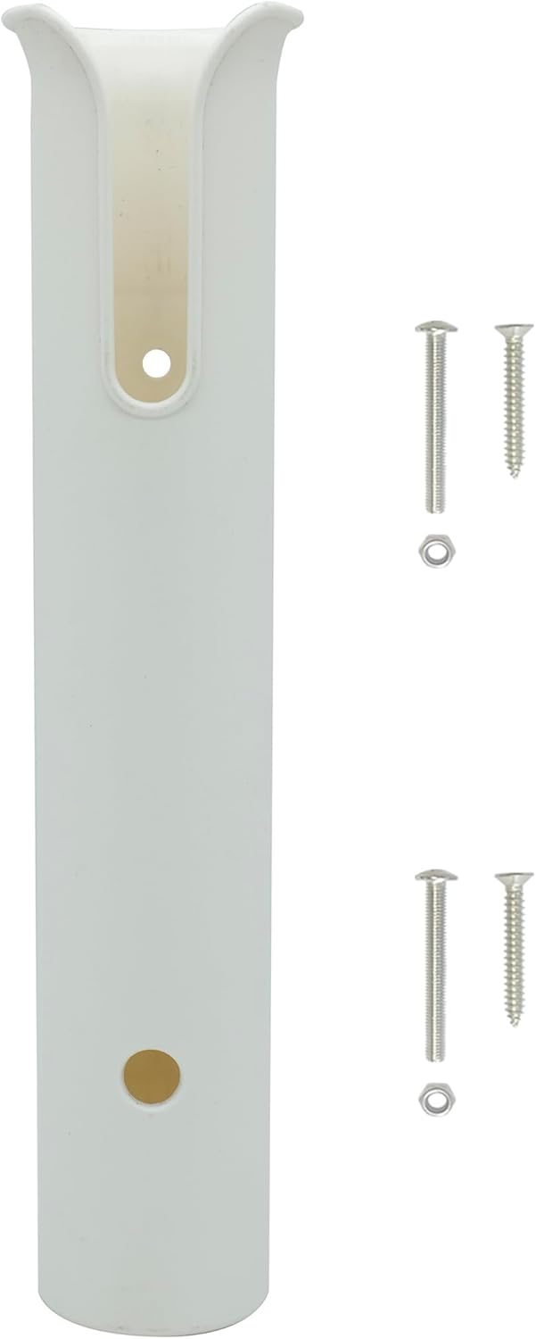 Wall Mounted Fishing Rod Holders Tubes Links Fishing Rod Holder Rack Rests 6 Röhren, Weiss, 6 Röhren