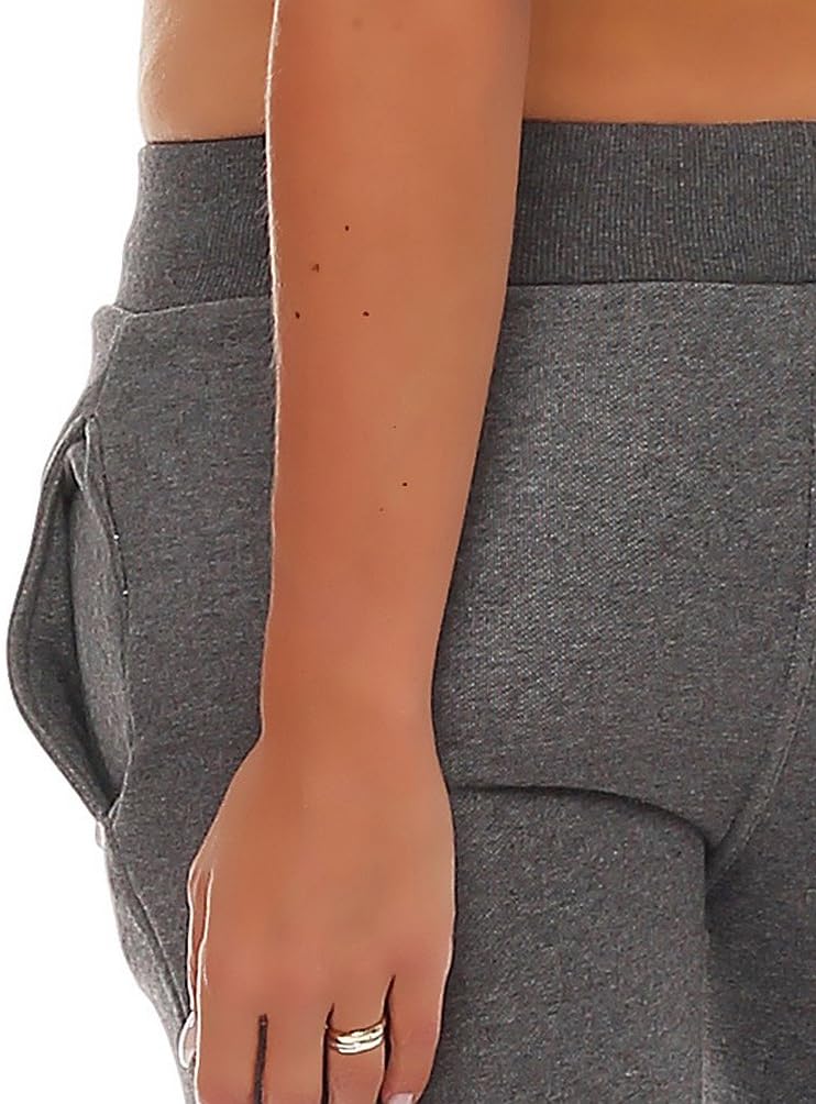 Gennadi Hoppe Damen Jogginghose Trainingshose Sweat Pants Sporthose Fitness Hose XS Dunkelgrau, XS D