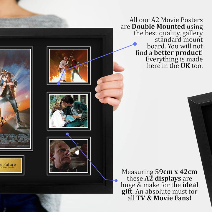 HWC Trading FR A2 Back to the Future Geschenke Geducktes Signiertes Autogramm Präsentationsdisplay f