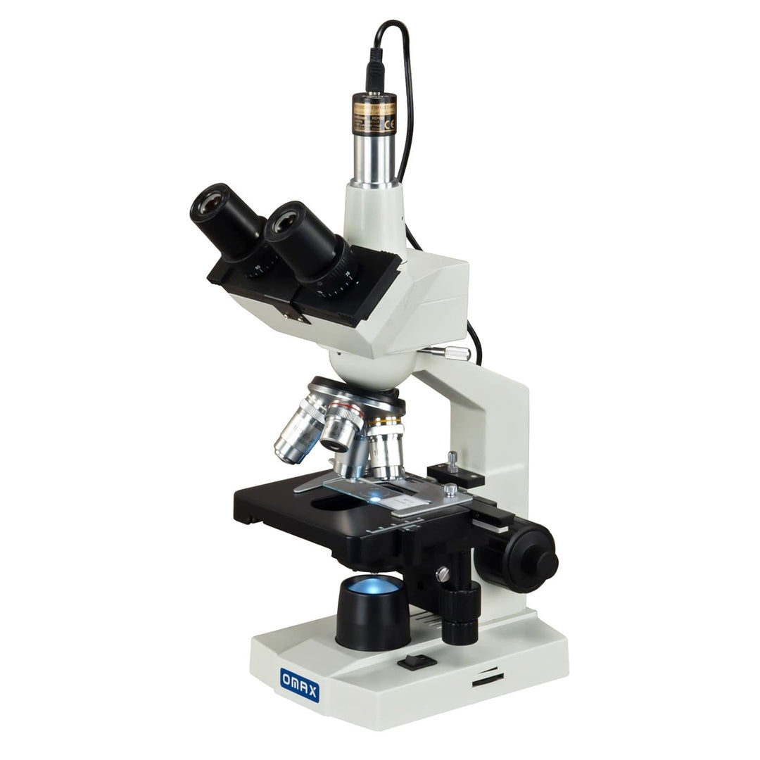 AmScope M83EZ-C13S OMAX 40X-2500X LED Digital Trinocular Lab Compound-Mikroskop mit 1,3 MP Kamera un