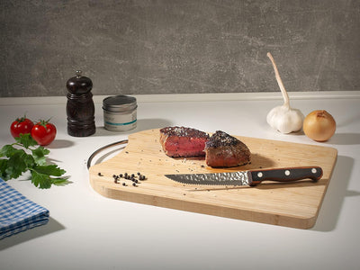 Hanseküche Steakmesser Set – 6x Hochwertige Steakmesser mit Holzgriff – Edles Besteck Set aus rostfr