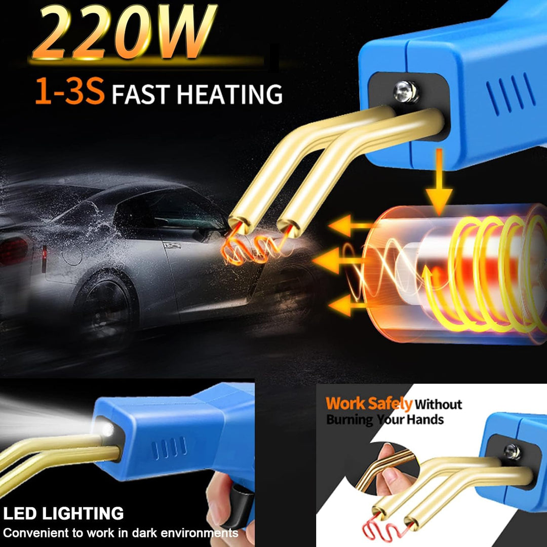 150W Kunststoff Schweissgerät 2 in 1 Stossstangen Reparatur Set Kunststoff Schweissen mit 800PCS Hot