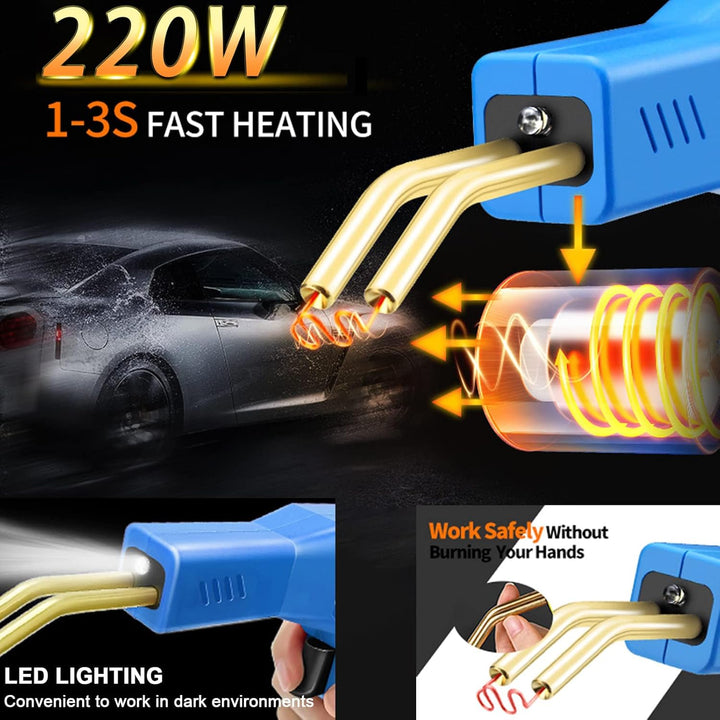 150W Kunststoff Schweissgerät 2 in 1 Stossstangen Reparatur Set Kunststoff Schweissen mit 800PCS Hot